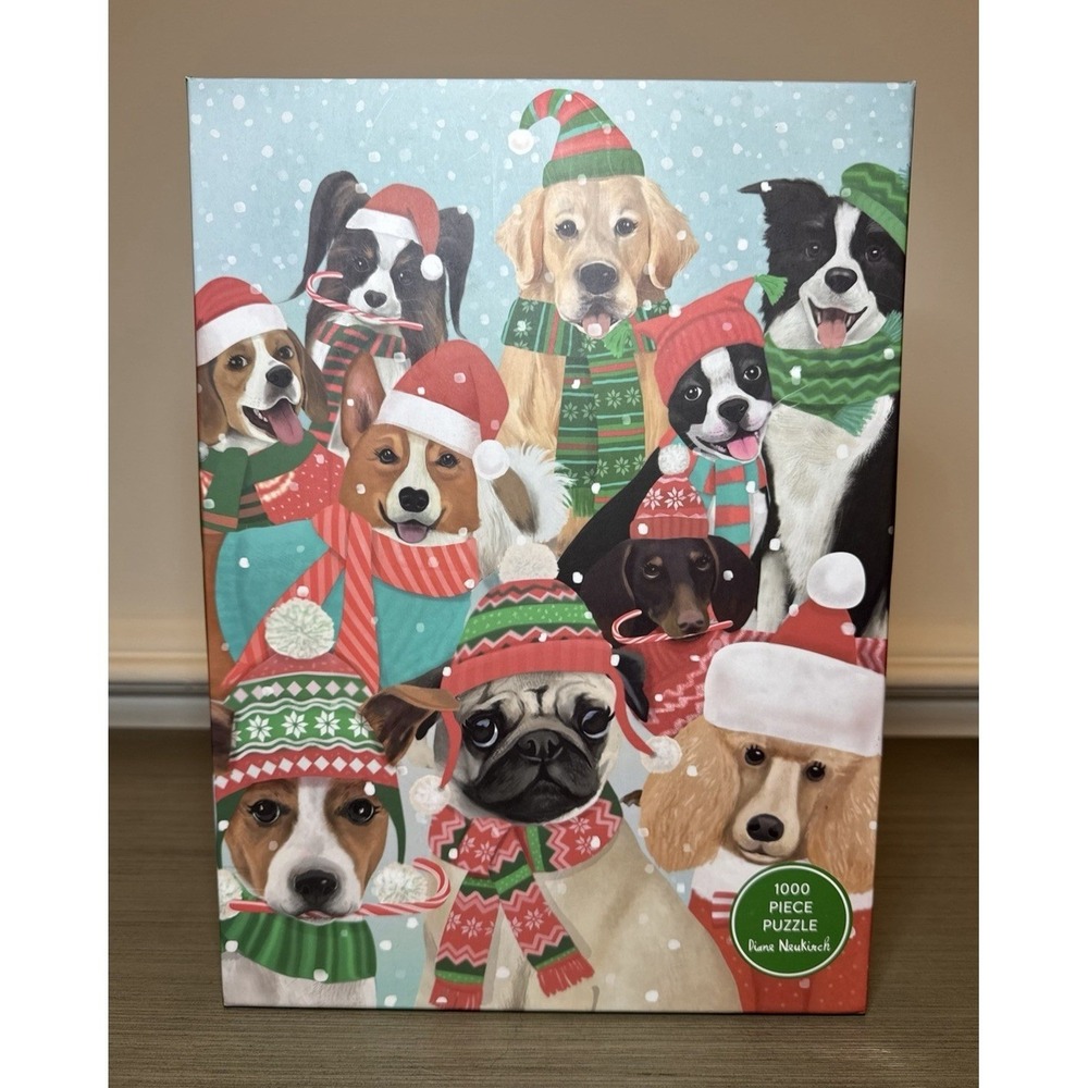 Diane Neukirch Holiday Hounds 1000 Piece Jigsaw Puzzle - Dogs‎ - New Sealed